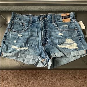 Aero denim shorts, size 14- NEW